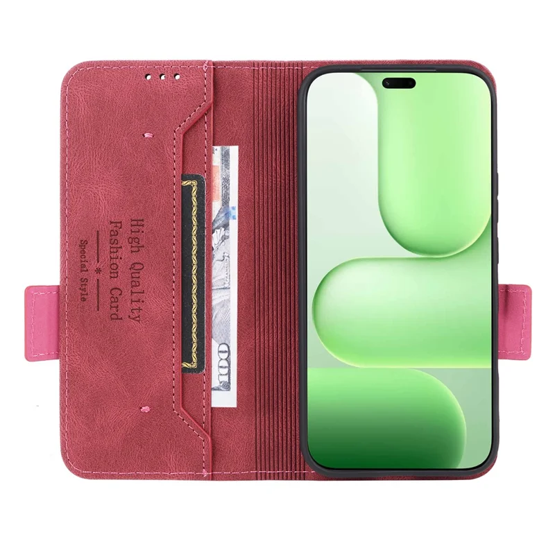 Für Honor 600 Lite 5G Hülle Ledertasche Mit Hardware-Dekor - Rose