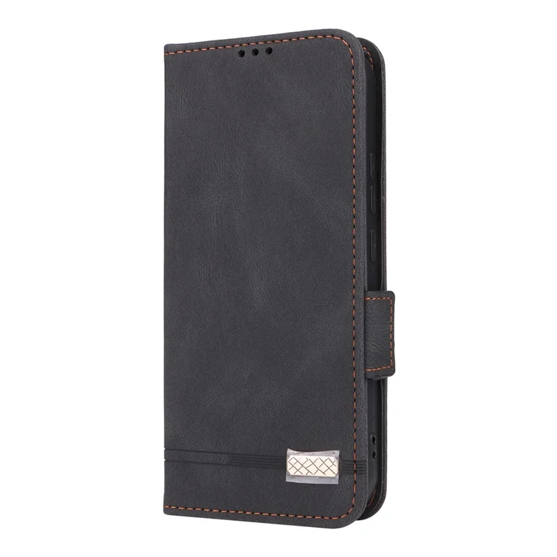 For Xiaomi 17 Pro Max Case Leather Wallet Flip Phone Cover with Hardware Decor - Black