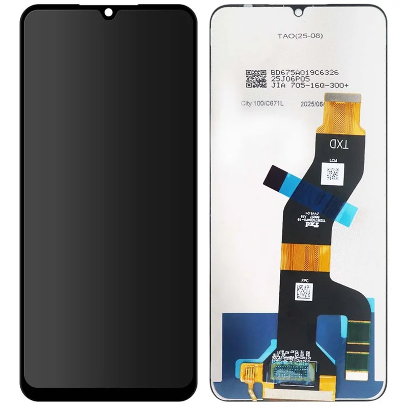 For itel City 100 4G C671L Grade C LCD Screen and Digitizer Assembly Replacement Part (Without Logo)