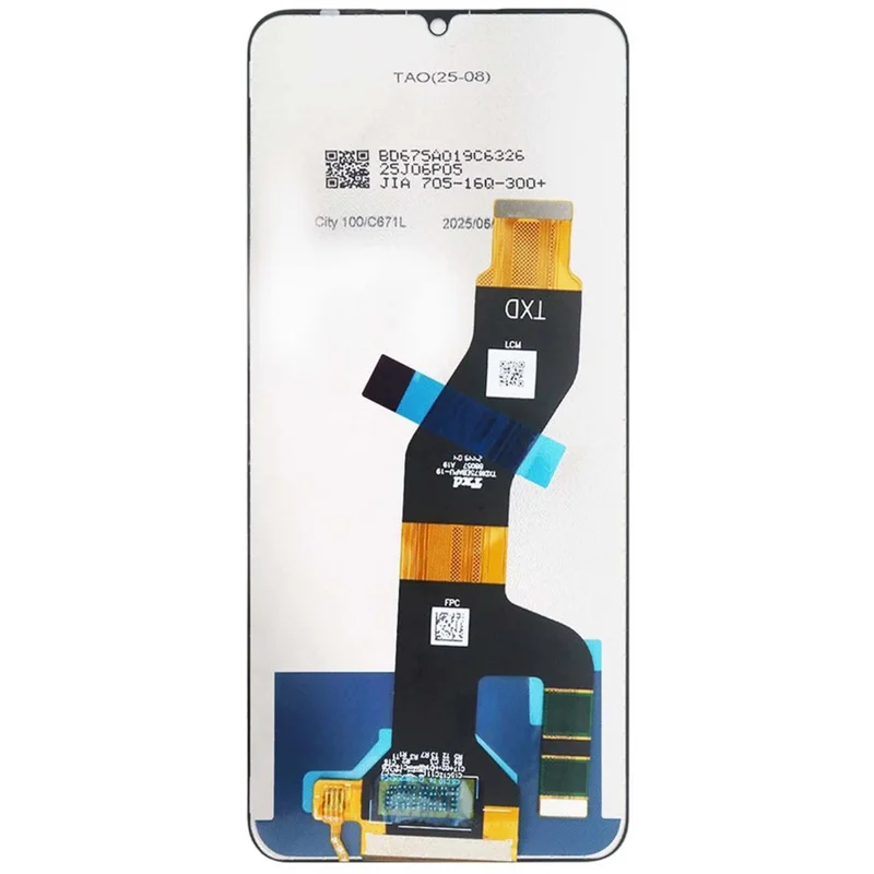 For itel City 100 4G C671L Grade C LCD Screen and Digitizer Assembly Replacement Part (Without Logo)