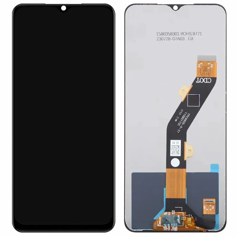 For itel A90 4G A6610L Grade C LCD Screen and Digitizer Assembly Replacement Part (Without Logo)