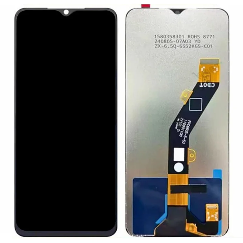 For itel A06 4G A669W A669L Grade C LCD Screen and Digitizer Assembly Replacement Part (Without Logo)