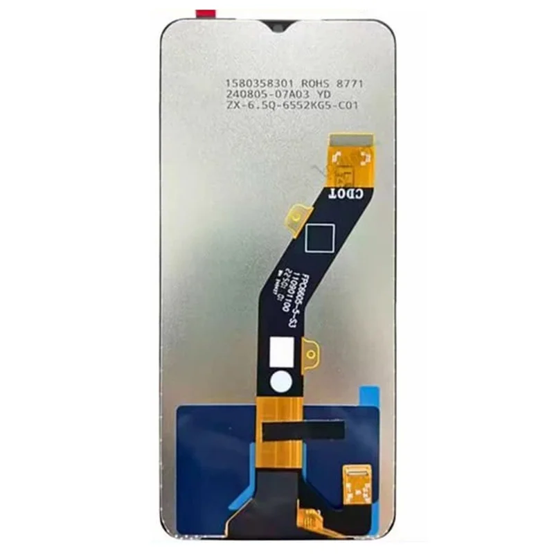 For itel A06 4G A669W A669L Grade C LCD Screen and Digitizer Assembly Replacement Part (Without Logo)