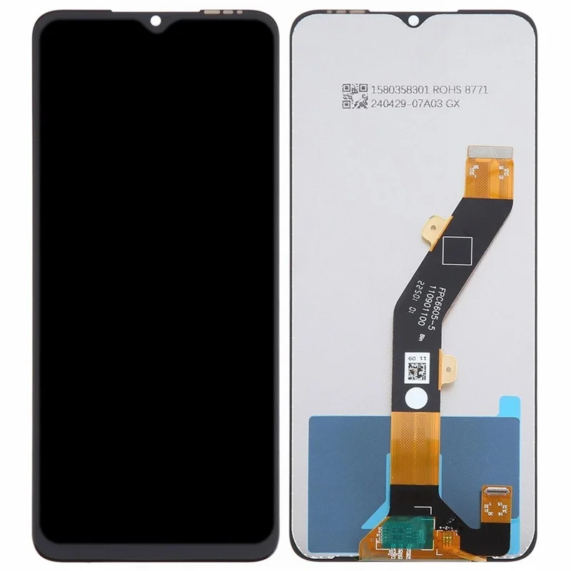 For itel P55 5G / Power 55 5G P661N P665L Grade C LCD Screen and Digitizer Assembly Replacement Part (Without Logo)
