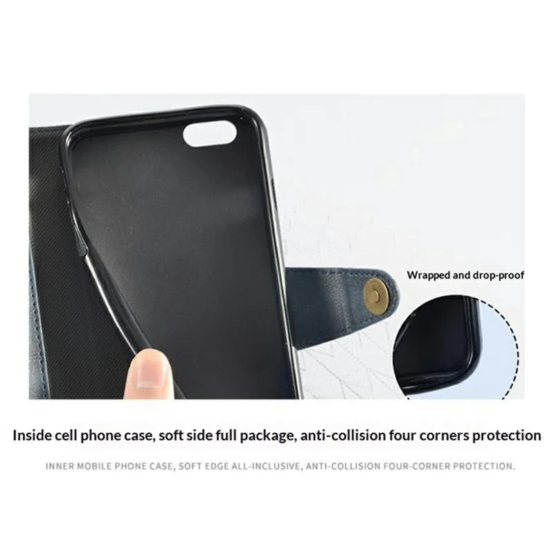 For Oukitel WP62 Case Magnetic Buckle Wallet Stand Business Leather Flip Phone Cover - Black