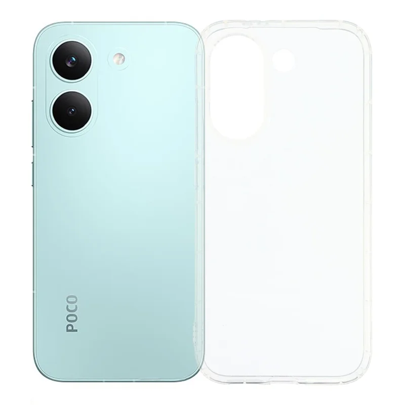 For Xiaomi Poco X8 Pro 5G Case Airbag Protection TPU Phone Back Cover - Transparent
