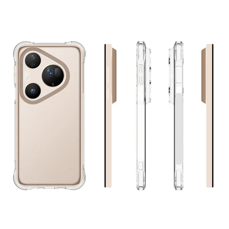 For Huawei Pura 90 Pro Max TPU Case Non Slip Anti Drop Phone Cover - Transparent