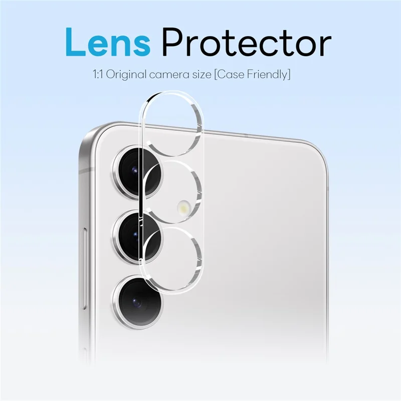 NORTHJO For Samsung Galaxy S24+ Magnetic Case Translucent Matte Shockproof Phone Cover Set with Front Screen Protector + Lens Film - Blue