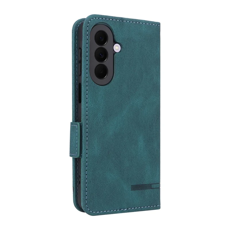 For Samsung Galaxy A57 5G Phone Case Leather Wallet Flip Phone Cover with Hardware Decor - Green