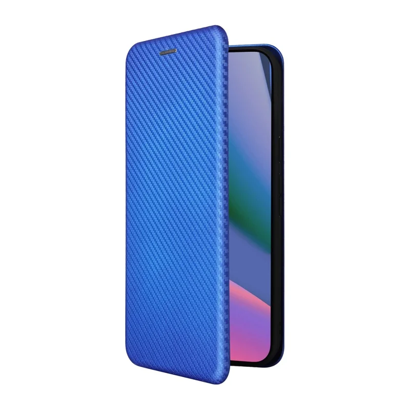 For Google Pixel 11 Pro XL Phone Case Carbon Fiber Texture Drop-Proof PU Leather Phone Cover - Blue