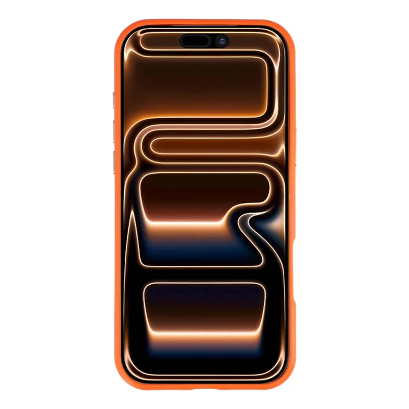 JAUCASE for iPhone 17 Pro Magnetic Case Glitter Buddha Pattern Shockproof TPU PC Cover - Orange
