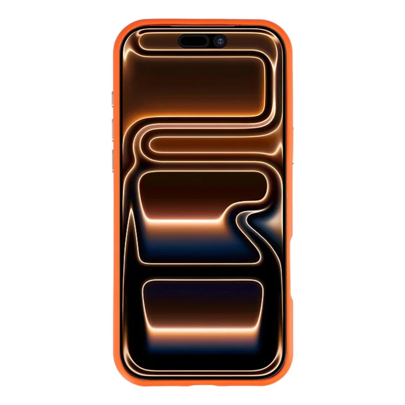 JAUCASE for iPhone 17 Pro Magnetic Case Glitter Angel Pattern Shockproof TPU PC Cover - Orange