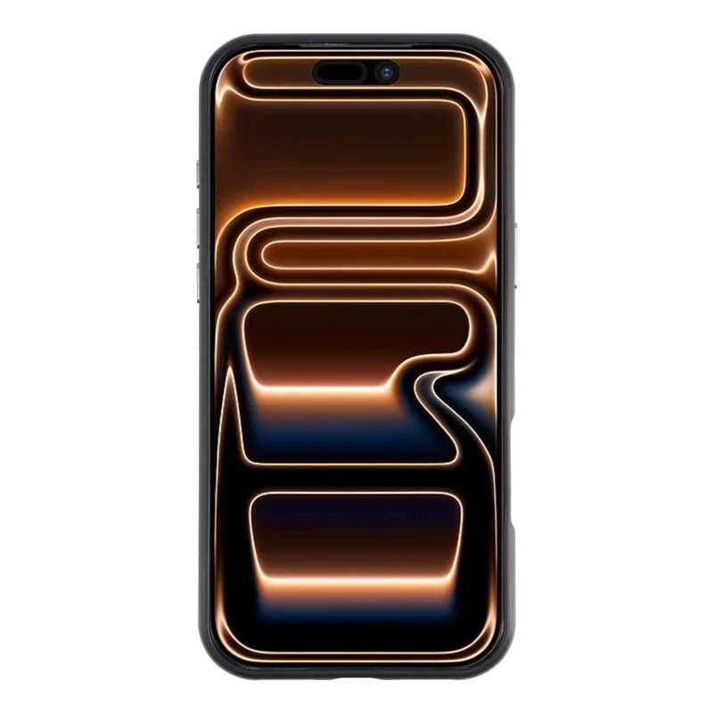 JAUCASE for iPhone 17 Pro Max Magnetic Case Glitter Caviar Craft Finish Shockproof TPU PC Cover - Black
