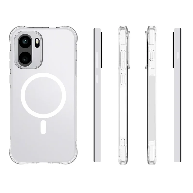 Bulk Purchasing for OnePlus Ace 6 Ultra 5G Magnetic Case TPU Anti-drop Phone Back Cover - Transparent