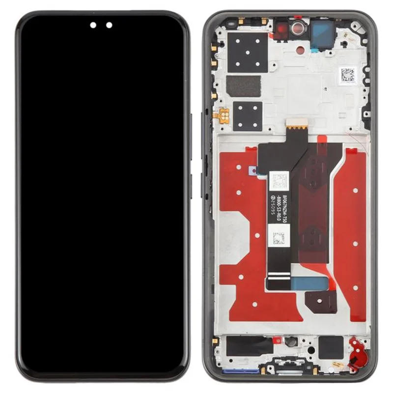 For Honor 400 Pro 5G (Global) DNP-NX9 OEM Grade S AMOLED Screen and Digitizer Assembly + Frame (without Logo) - Black