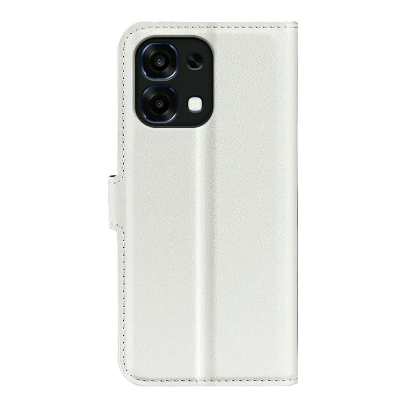 AMORUS For Oppo A6 Pro 5G  /  A6 Pro 4G Wallet Case Litchi Texture Shockproof Leather Flip Stand Phone Cover - White