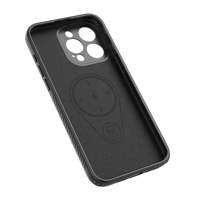 غطاء مغناطيسي لهاتف iPhone 14 مع حامل قابل للدوران وغطاء من مادة TPU وPC - أسود