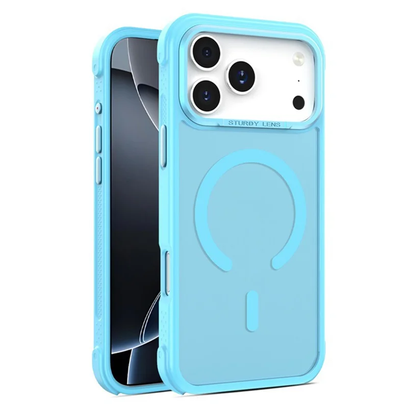 Bulk Purchasing for iPhone 17 Pro Max Magnetic Case Skin-friendly TPU PC Cover Compatible with MagSafe - Lake Blue