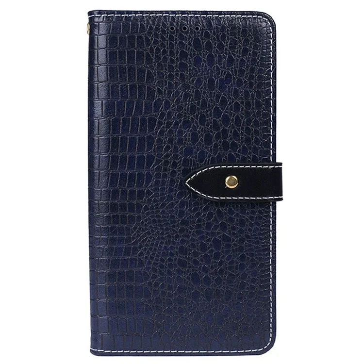 Idewi Magnetic Protective Cover Für Huawei Nova 10 SE 4G, Krokodiltextur PU Leder Brieftasche Folio Flip Phone Hülle Mit Standfunktion - Blau