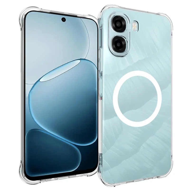 Bulk Purchasing for Oppo A6x 4G  /  A6x 5G Magnetic Case TPU Anti-drop Phone Back Cover - Transparent