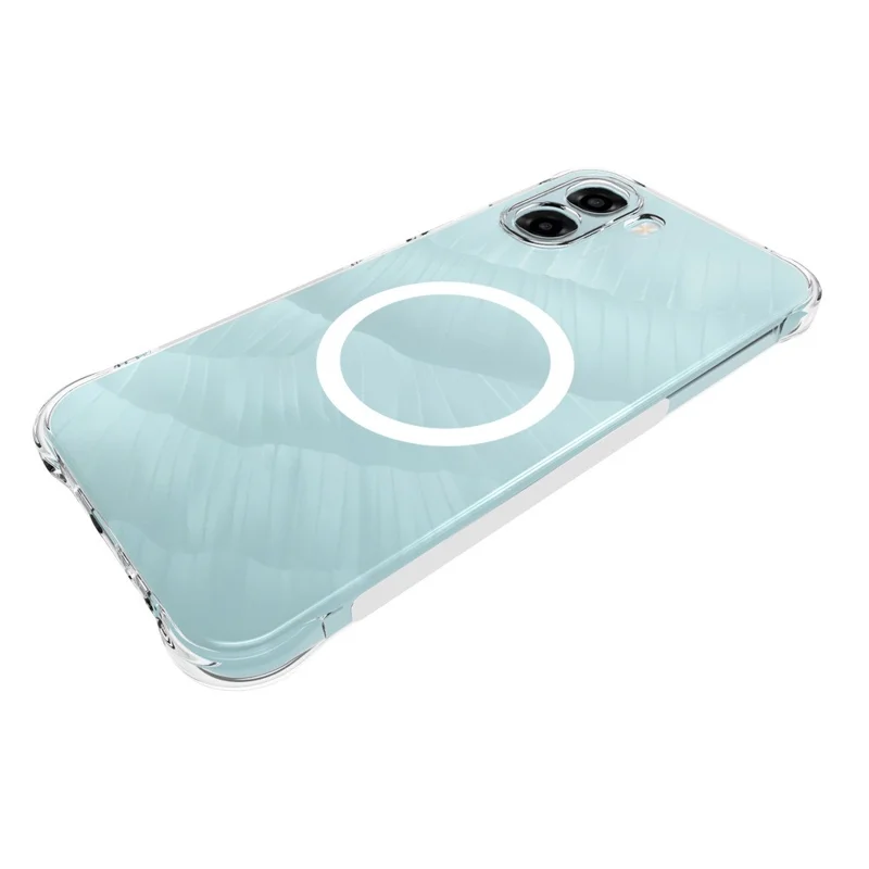 Bulk Purchasing for Oppo A6x 4G  /  A6x 5G Magnetic Case TPU Anti-drop Phone Back Cover - Transparent