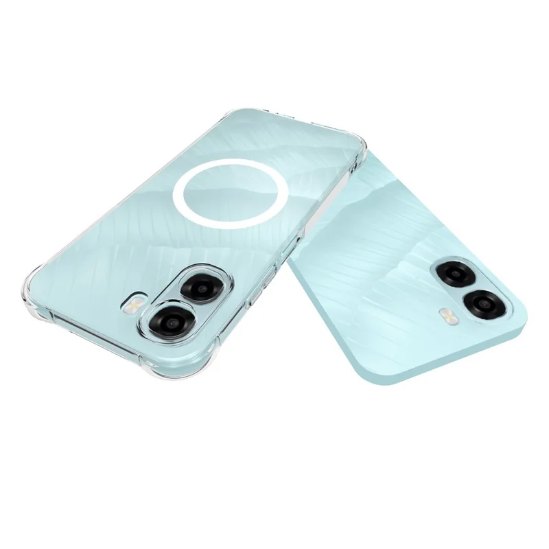 Bulk Purchasing for Oppo A6x 4G  /  A6x 5G Magnetic Case TPU Anti-drop Phone Back Cover - Transparent