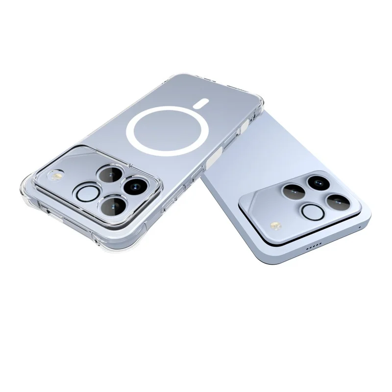 Compra al por mayor de funda magnética Honor Win 5G, carcasa trasera transparente de TPU anti-caída para teléfono