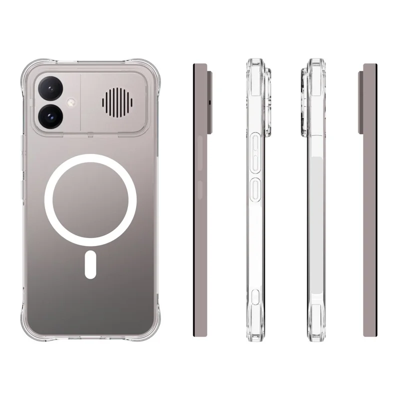 Bulk Purchasing for Xiaomi Redmi K90 Max 5G Magnetic Case TPU Anti-drop Phone Back Cover - Transparent