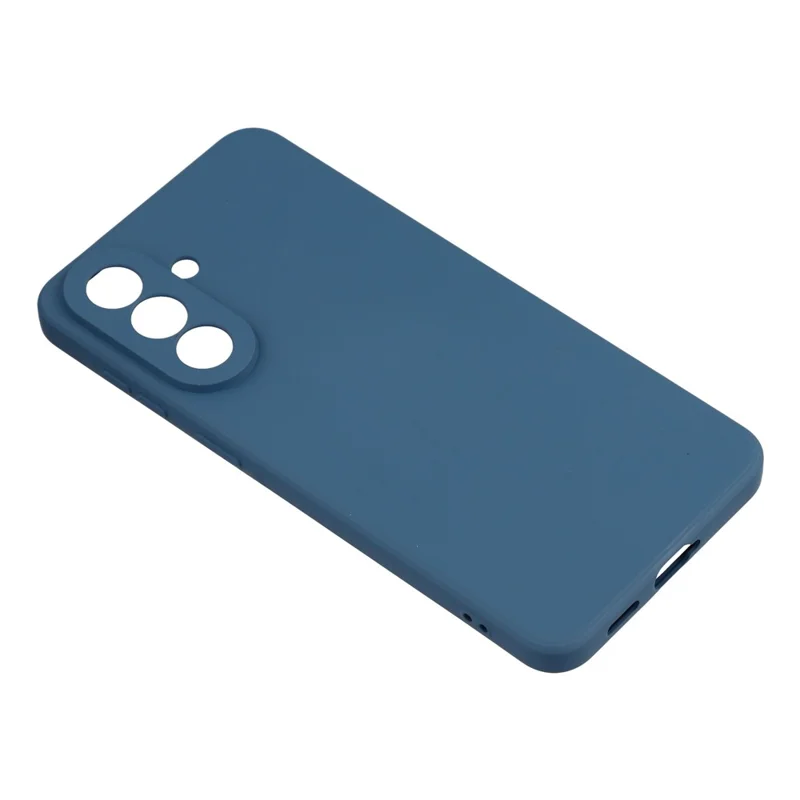 AMORUS For Samsung Galaxy A37 5G Case Precise Cutouts TPU Fiber Lining Shockproof Phone Cover - Sapphire