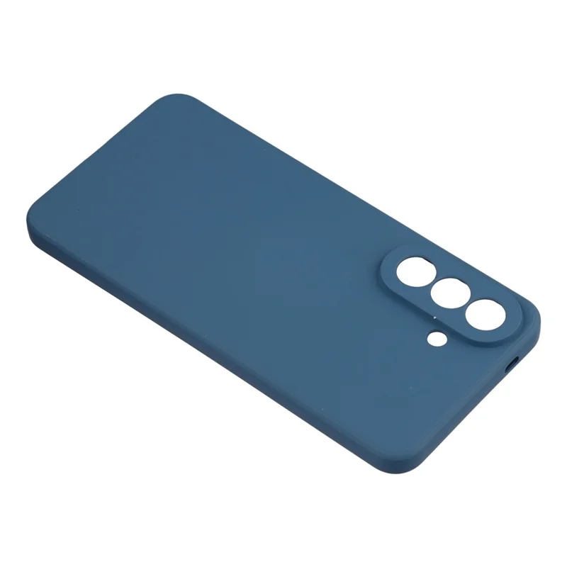 AMORUS For Samsung Galaxy A37 5G Case Precise Cutouts TPU Fiber Lining Shockproof Phone Cover - Sapphire
