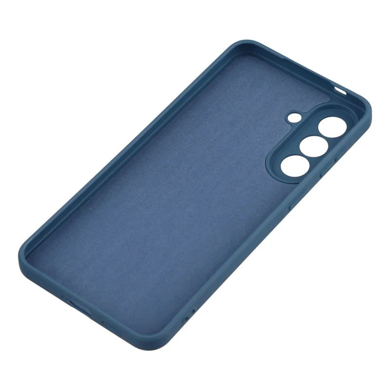 AMORUS For Samsung Galaxy A37 5G Case Precise Cutouts TPU Fiber Lining Shockproof Phone Cover - Sapphire