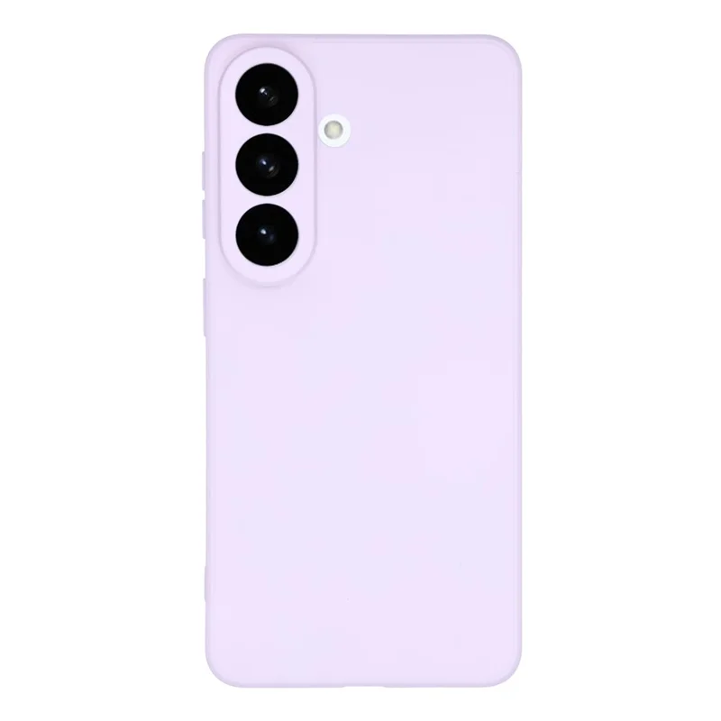 AMORUS For Samsung Galaxy S26 Case Precise Cutouts TPU Fiber Lining Shockproof Phone Cover - Purple