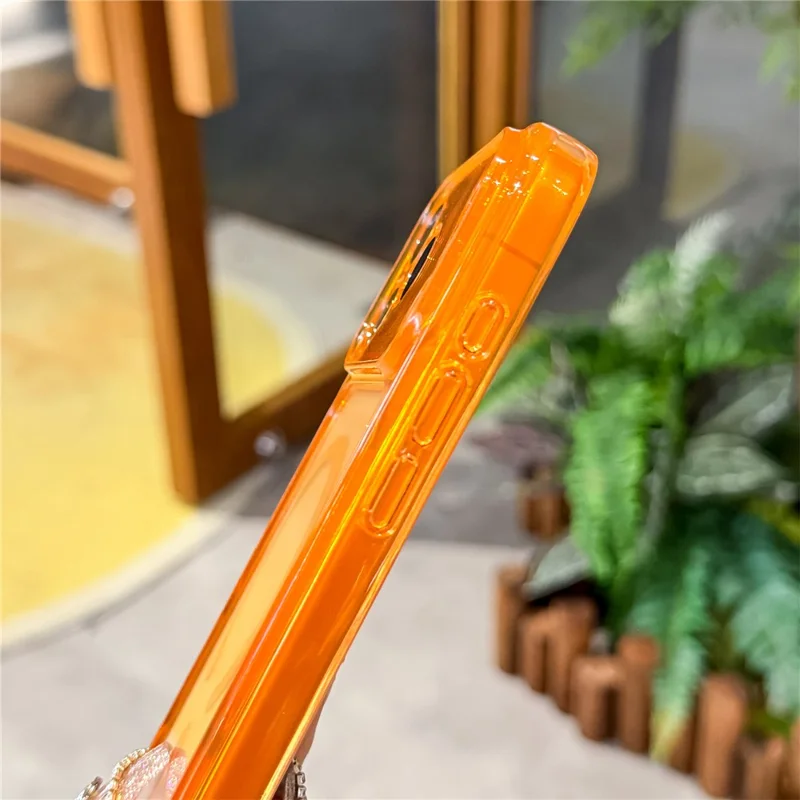 För iPhone 17 Pro Max Magnetisk Skal PC+TPU Skyddshölje Kompatibelt med MagSafe - Orange