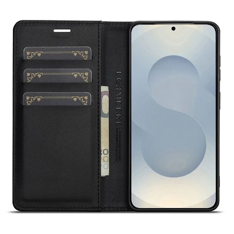LC.IMEEKE For Samsung Galaxy A27 Wallet Case Carbon Fiber Texture Leather Phone Cover - Vertical Stripe