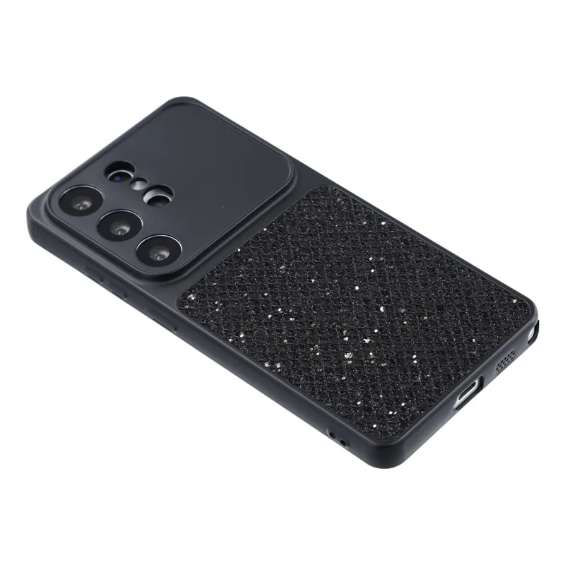 For Samsung Galaxy S26 Ultra Case Diamond Glitter TPU Shockproof Cover - Black