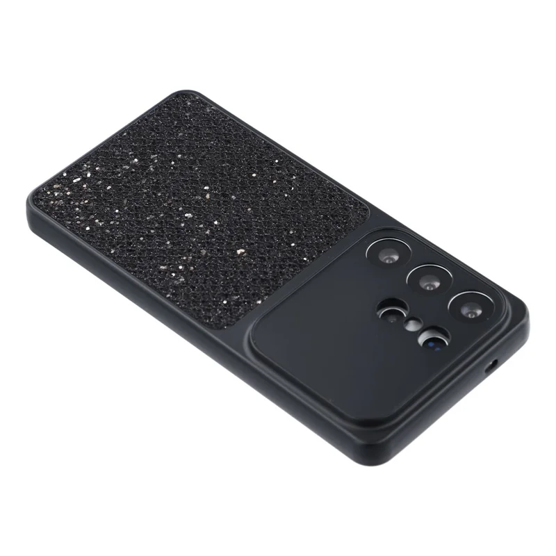 For Samsung Galaxy S26 Ultra Case Diamond Glitter TPU Shockproof Cover - Black