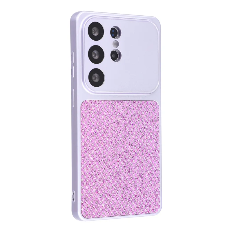 For Samsung Galaxy S25 Ultra Case Diamond Glitter TPU Shockproof Cover - Purple