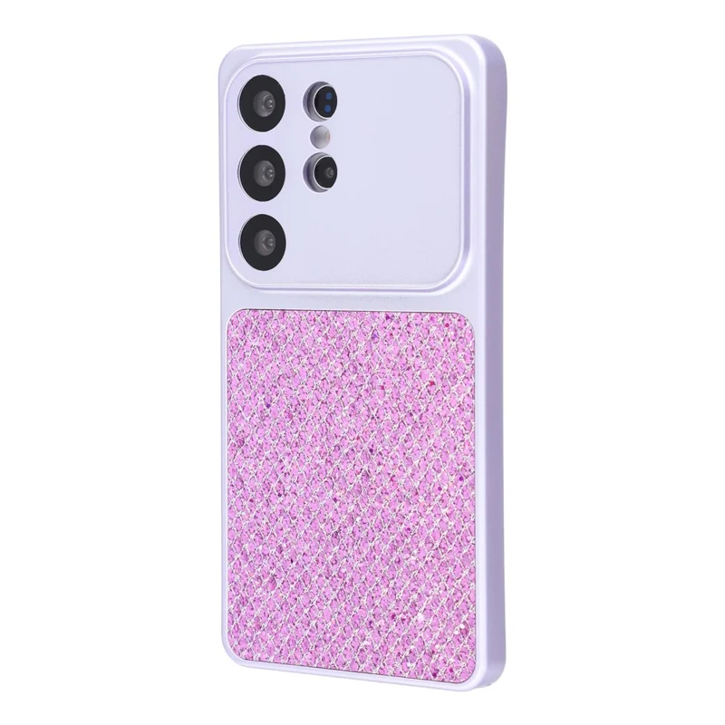 For Samsung Galaxy S25 Ultra Case Diamond Glitter TPU Shockproof Cover - Purple
