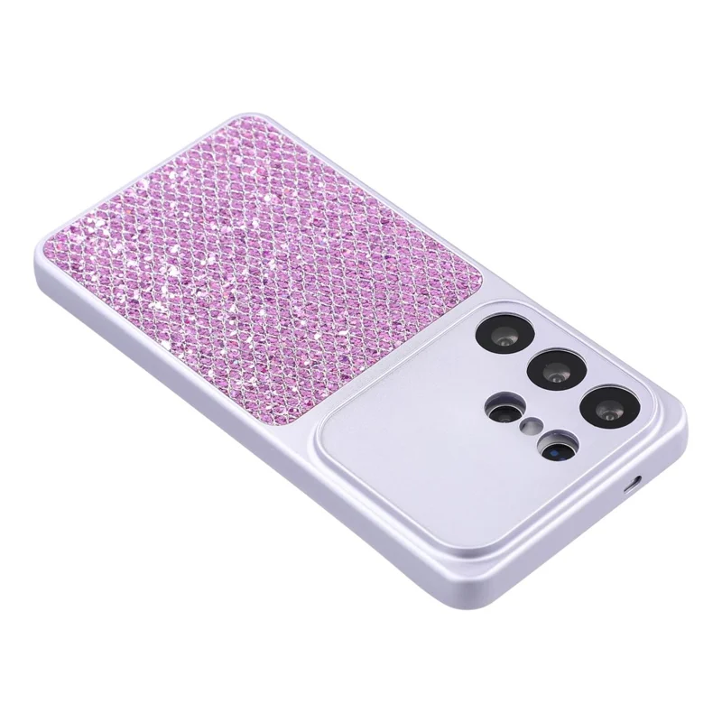 For Samsung Galaxy S25 Ultra Case Diamond Glitter TPU Shockproof Cover - Purple