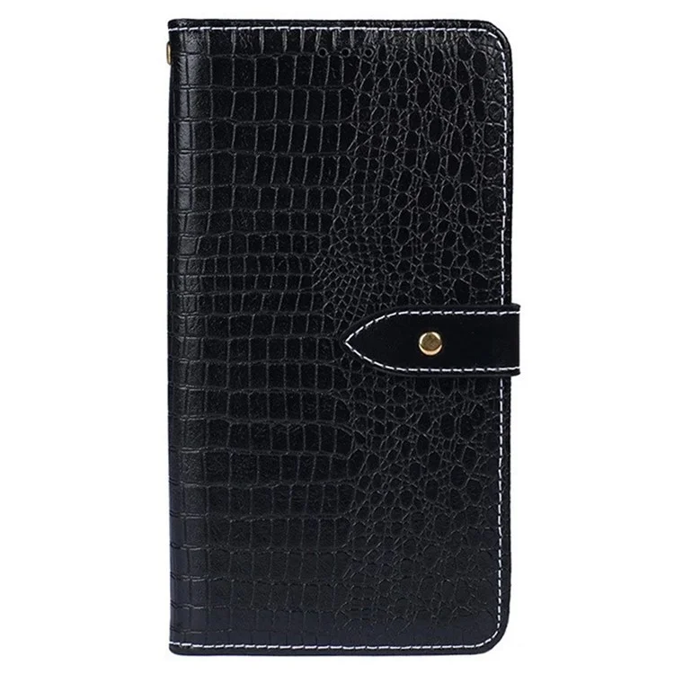 Idewei Magnetic Grotective Flip Cover Для Honor X40 GT 5G / X9 5G / X30 5G / Magic4 Lite 5G, Антибальная Крокодила Текстура PU - Черный