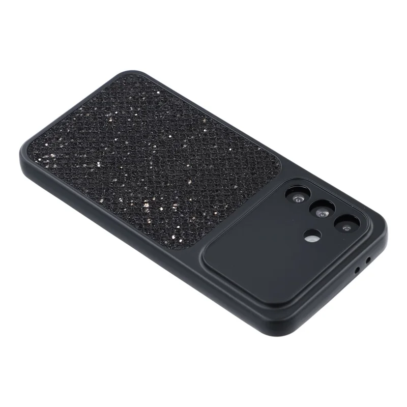 For Samsung Galaxy A36 5G Case Diamond Glitter TPU Shockproof Cover - Black