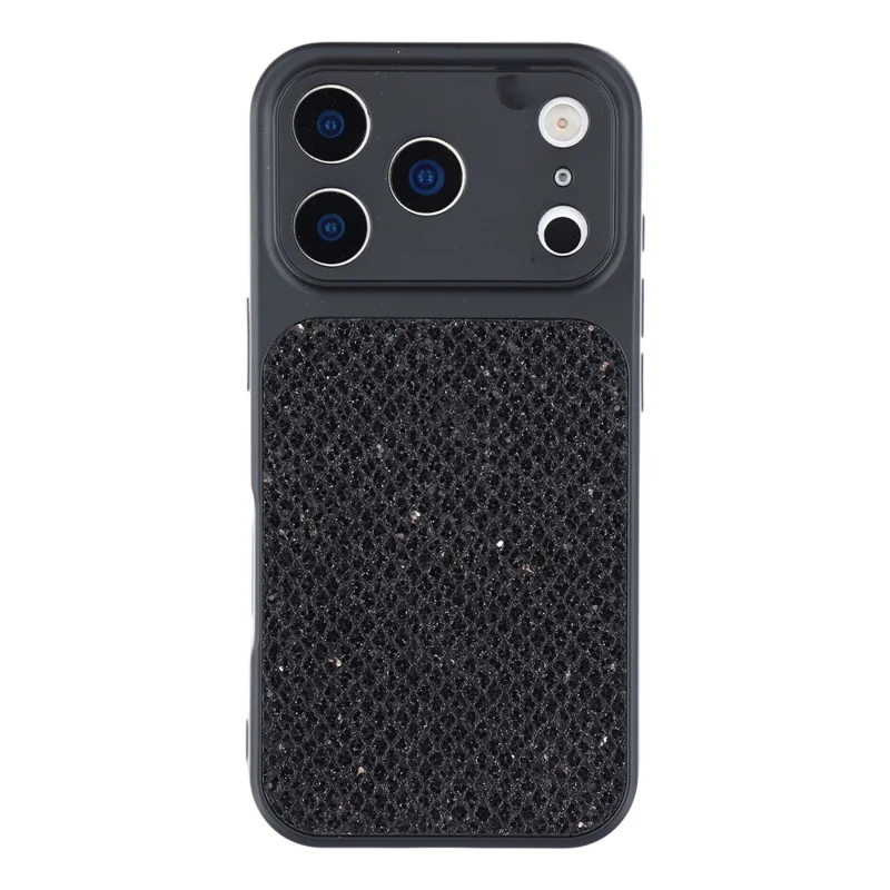 For iPhone 17 Pro Case Diamond Glitter TPU Shockproof Cover - Black