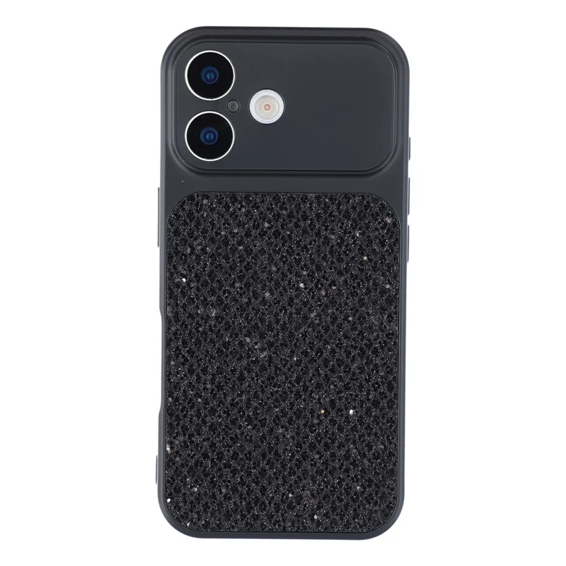 For iPhone 17 Case Diamond Glitter TPU Shockproof Cover - Black