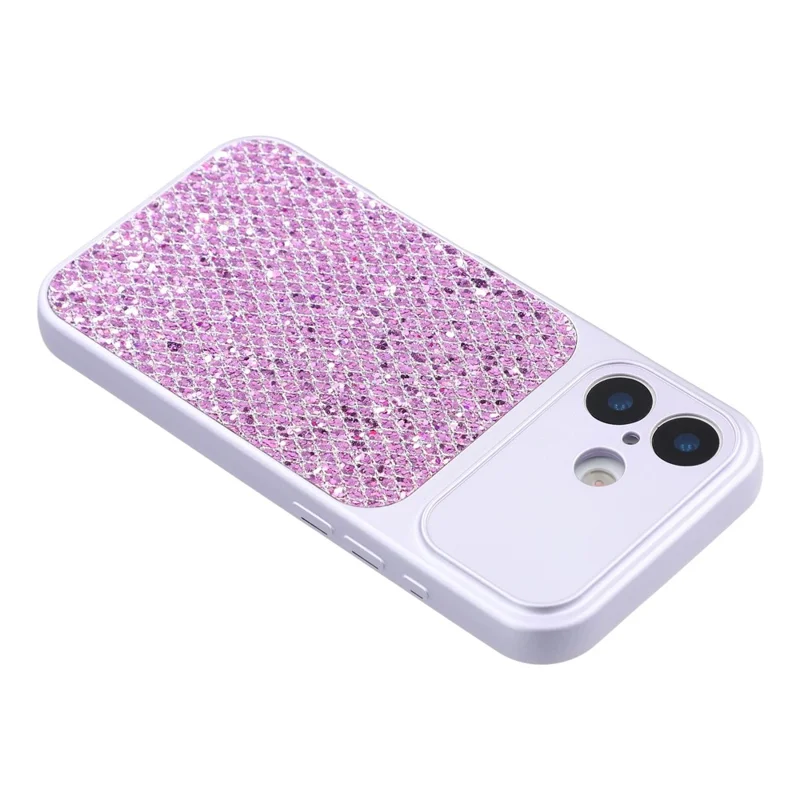 For iPhone 16 Case Diamond Glitter TPU Shockproof Cover - Purple