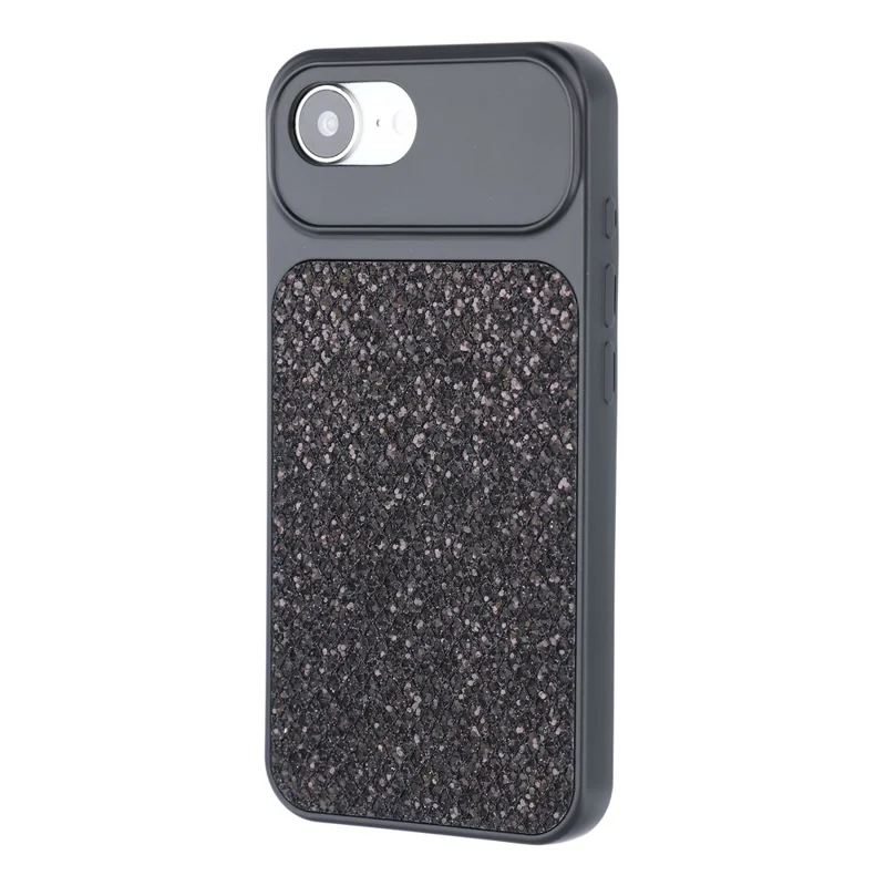 Case For iPhone 17e  /  16e Diamond Glitter TPU Shockproof Cover - Black
