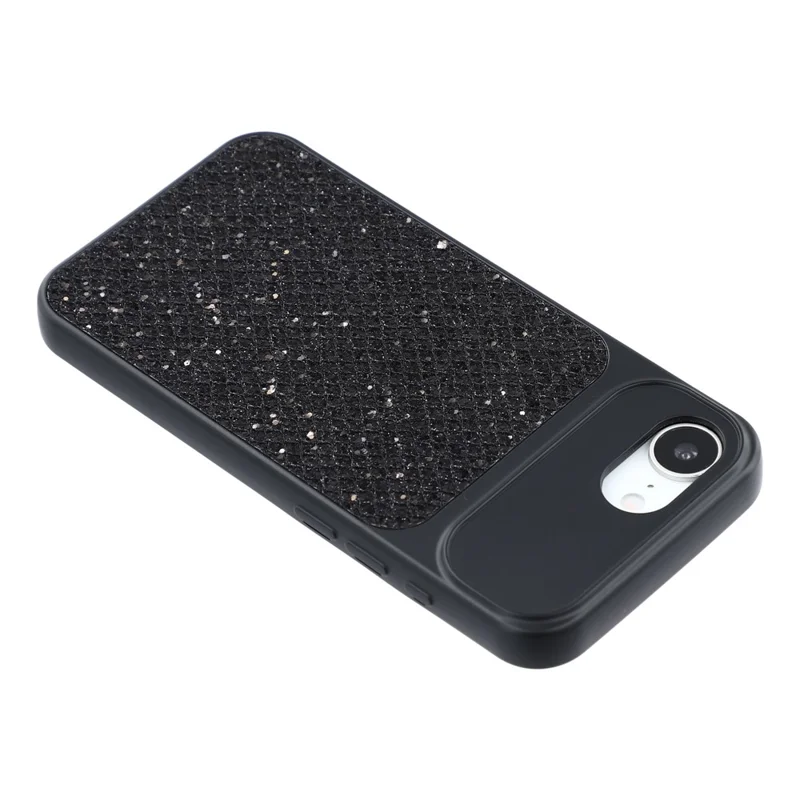 Case For iPhone 17e  /  16e Diamond Glitter TPU Shockproof Cover - Black