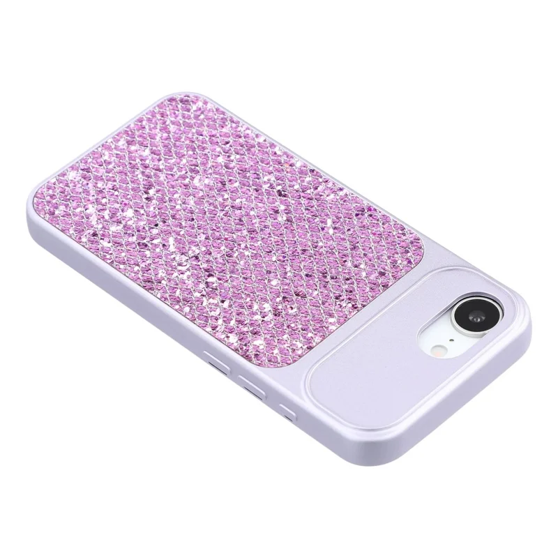 Case For iPhone 17e  /  16e Diamond Glitter TPU Shockproof Cover - Purple