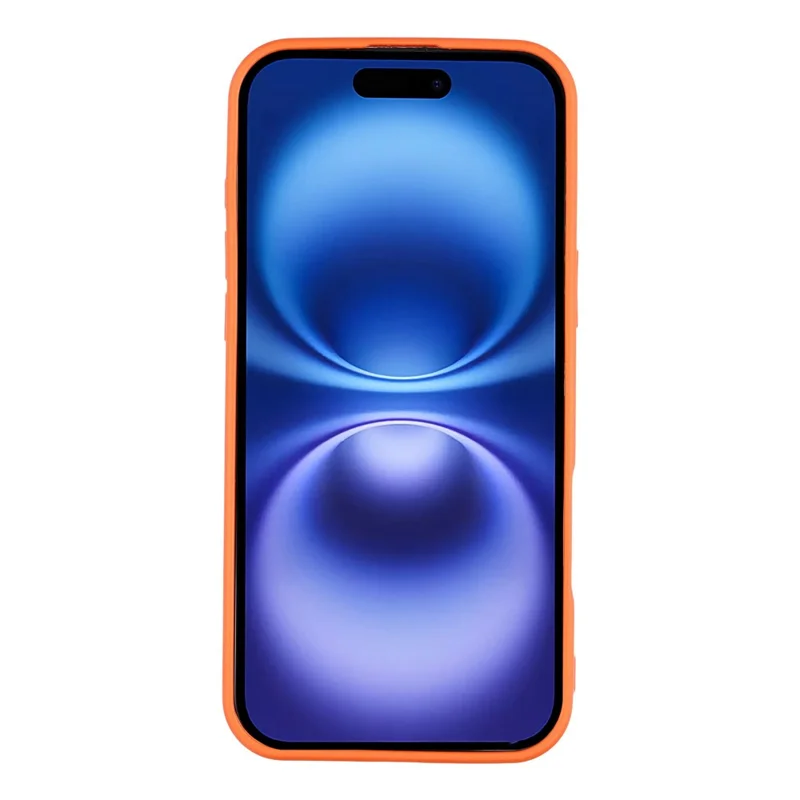 For iPhone 16 Pro Case Diamond Glitter TPU Shockproof Cover - Orange