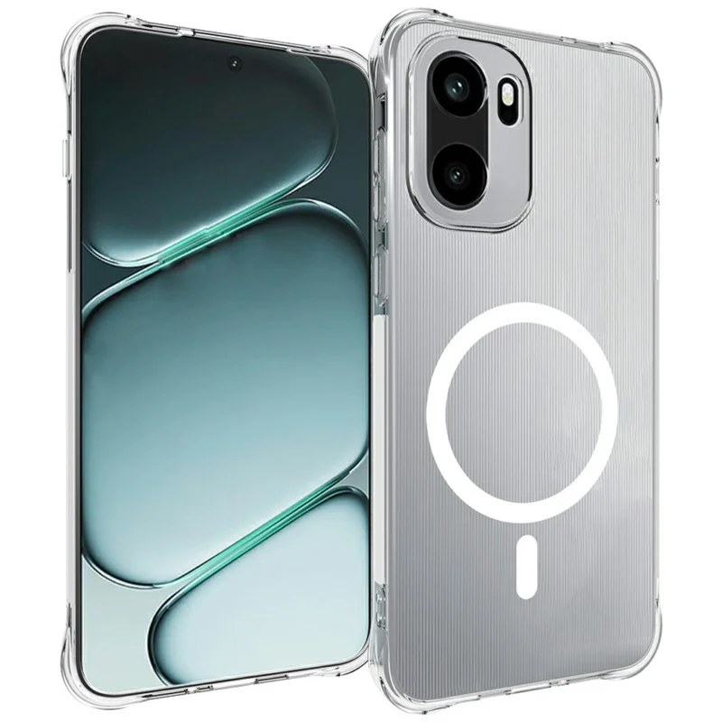 Bulk Purchasing for OnePlus Ace 6 5G Magnetic Case TPU Anti-drop Phone Back Cover - Transparent