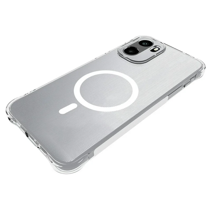 Bulk Purchasing for OnePlus Ace 6 5G Magnetic Case TPU Anti-drop Phone Back Cover - Transparent